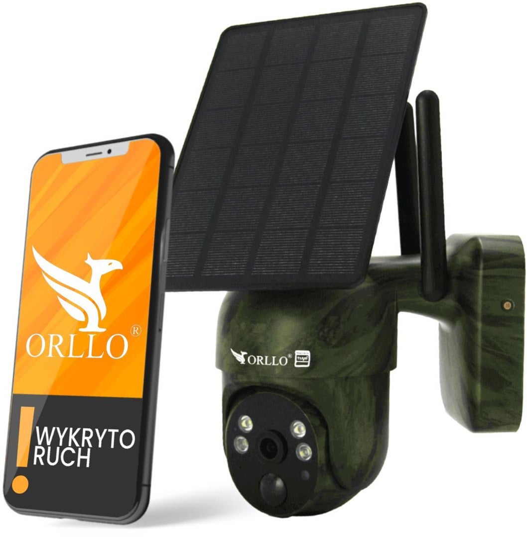 Orllo Bezprzewodowa Kamera IP 4 G LTE Obrotowa z Panelem Słonecznym TZ1