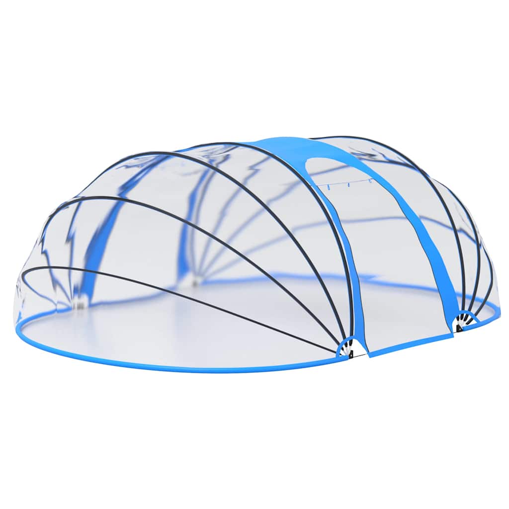 Kopuła Basenowa PVC 530x410x210 cm Niebieska