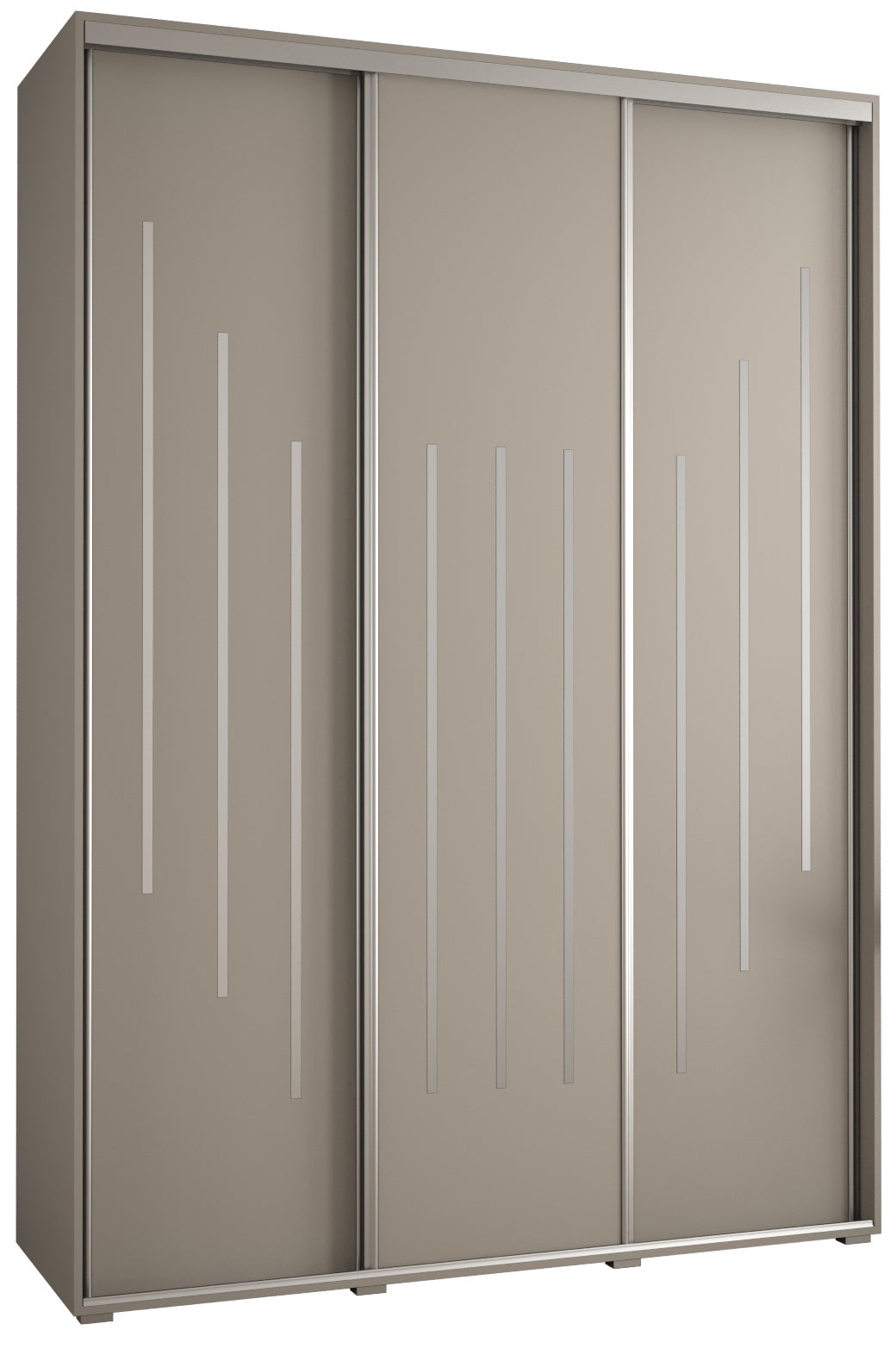 Szafa przesuwna wysoka Dakota 8 180 x 60 x 235,2 cm kaszmir + u. Srebrny - Abiks Meble