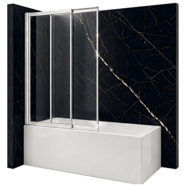 SILLA Parawan nawannowy SPENCER 2-skrzydłowy 85x150 cm Rozsuwany Chrom