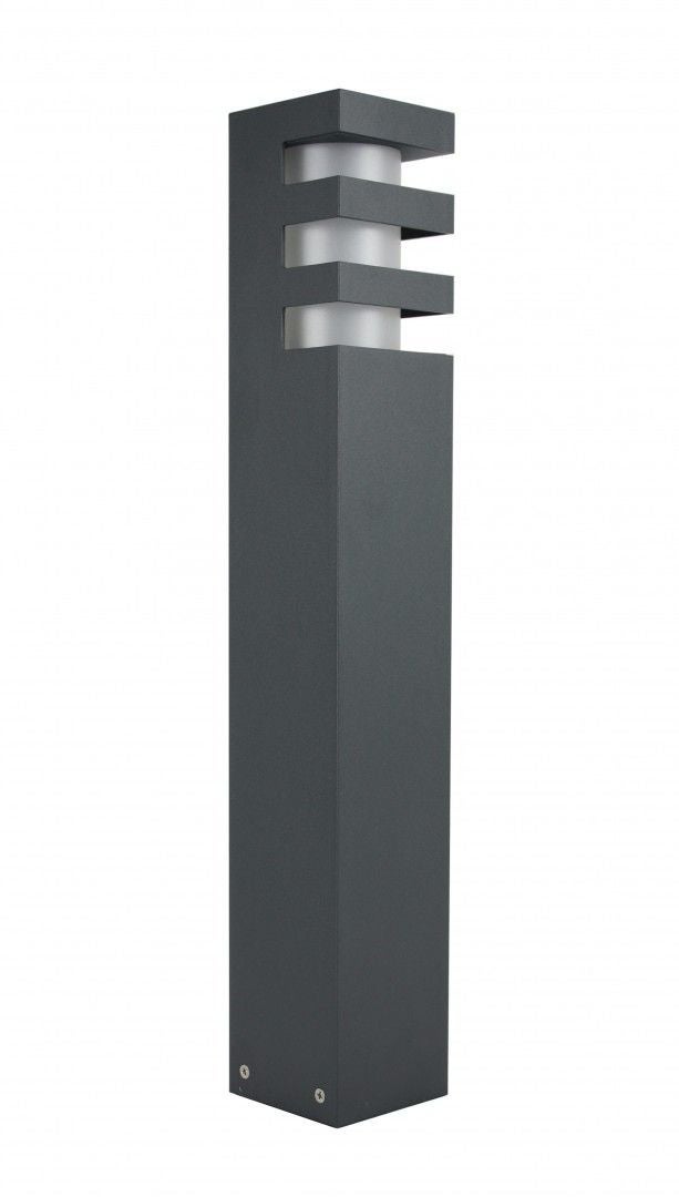 Lampa ogrodowa stojąca Rado ciemnoszara 1xE27x18W IP54 wym: 50 x 8 x 8 cm aluminium SU-MA