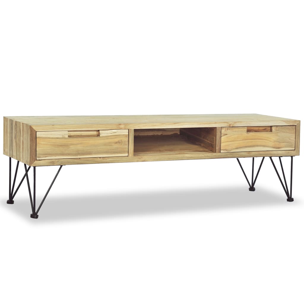 Szafka pod telewizor, 120 x 35 x 35 cm, lite drewno tekowe