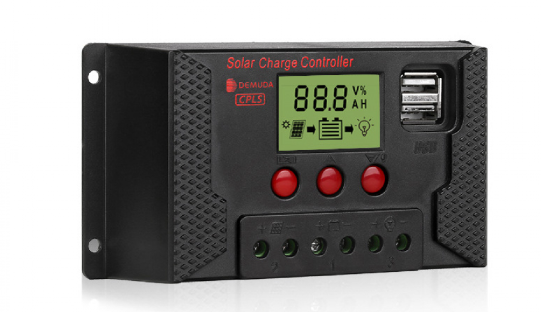 Kontroler panelu słonecznego 30A, inteligentny regulator akumulatora 12V/24V, regulator panelu słonecznego z regulowanym ekranem LCD.