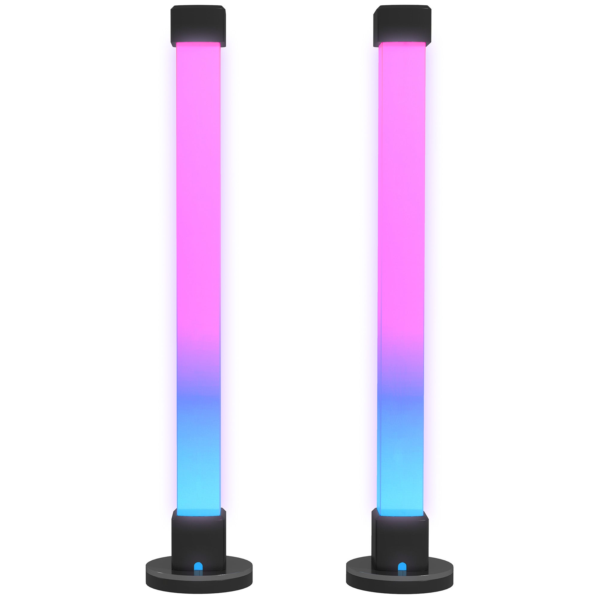 Zestaw lamp stołowych z pilotem Bluetooth, synchronizacją muzyki i timerem, biały
