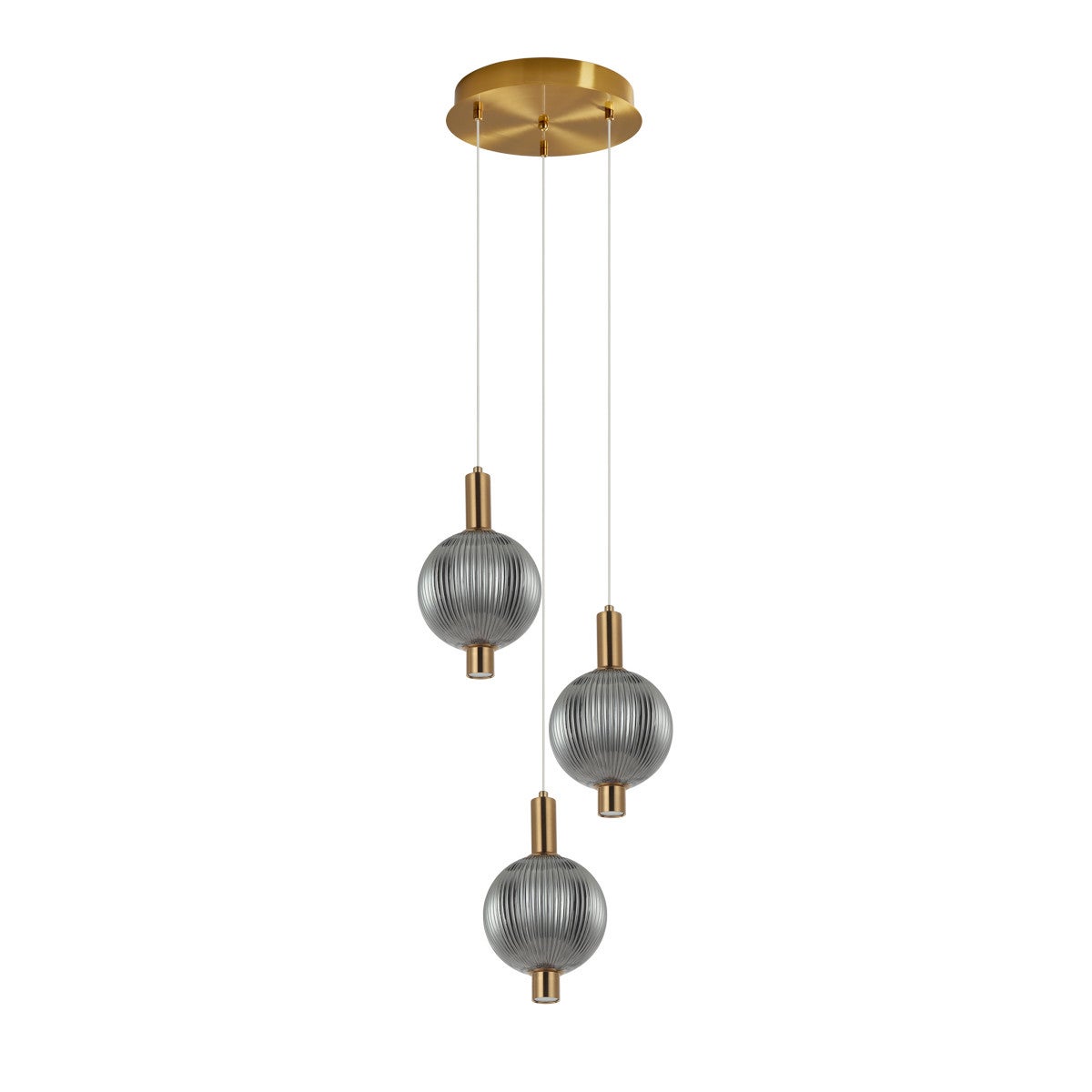 Lampa wisząca LENTI LED 18W Ciepła biel 720lm złota wym: 133 x 35 x 35 cm Italux