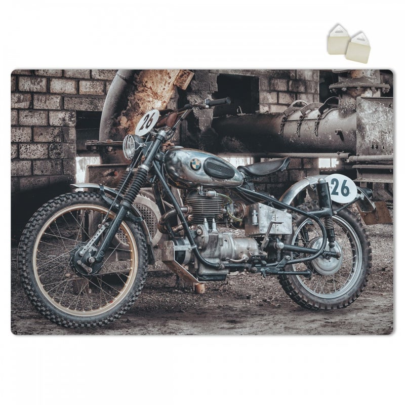 BMW RETRO - PLAKAT Forex z ekspandowanego PVC o grubości 3 mm - 100x70 cm