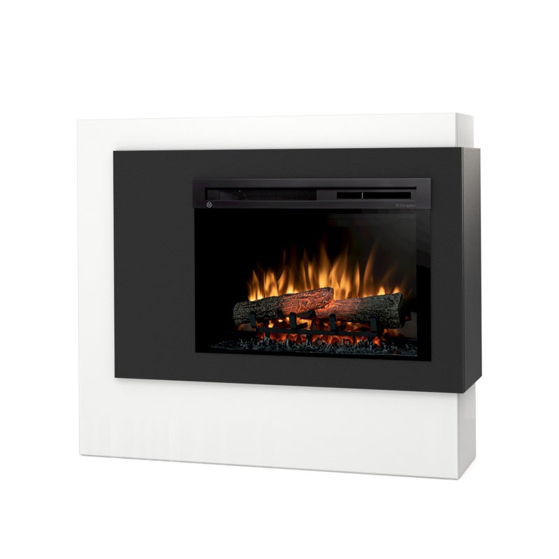 Kominek elektryczny 26" XHD 1400W efekt płomienia obudowa biały mat front czarny Warmtec Pulmari
