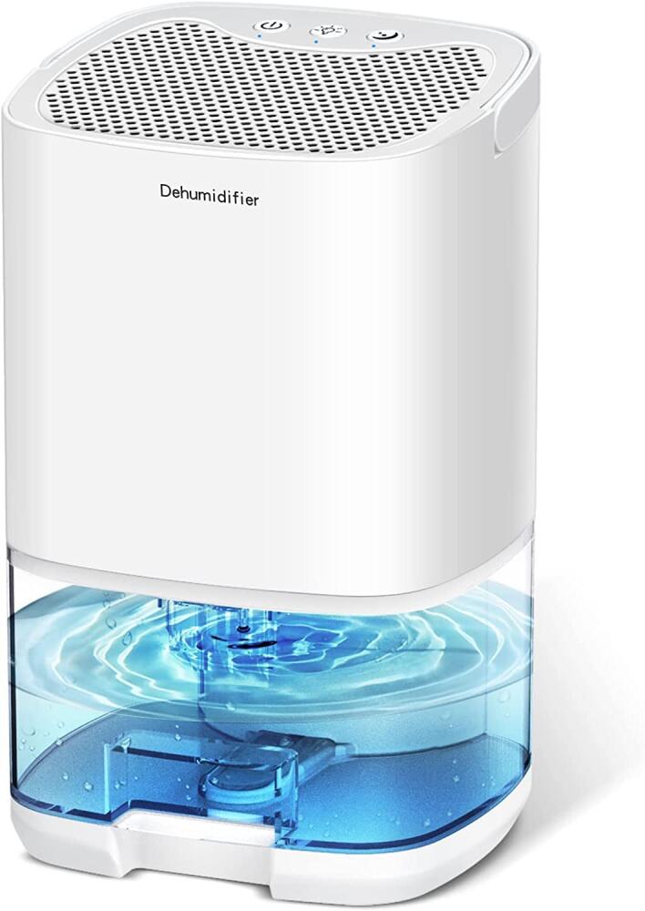 Mały elektryczny osuszacz powietrza - 1000 ml - Cicha praca - Zabezpieczenie przed przeciążeniem - Kolorowe światło LED - Osuszacz powietrza
