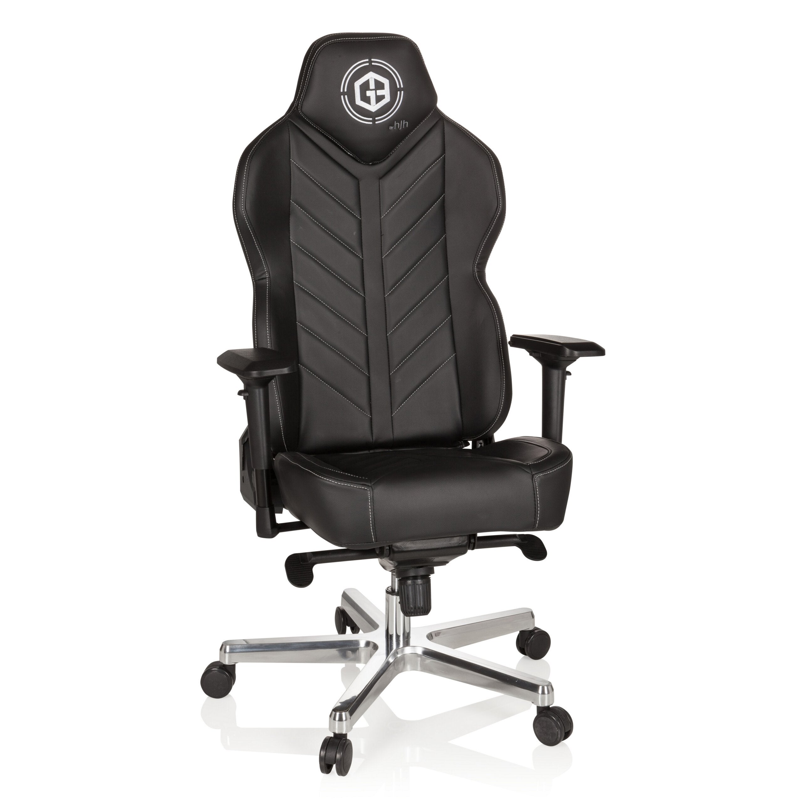 Fotel gamingowy / krzesło biurowe GAMEBREAKER COLOSSUS imitacja skóry czarny hjh OFFICE