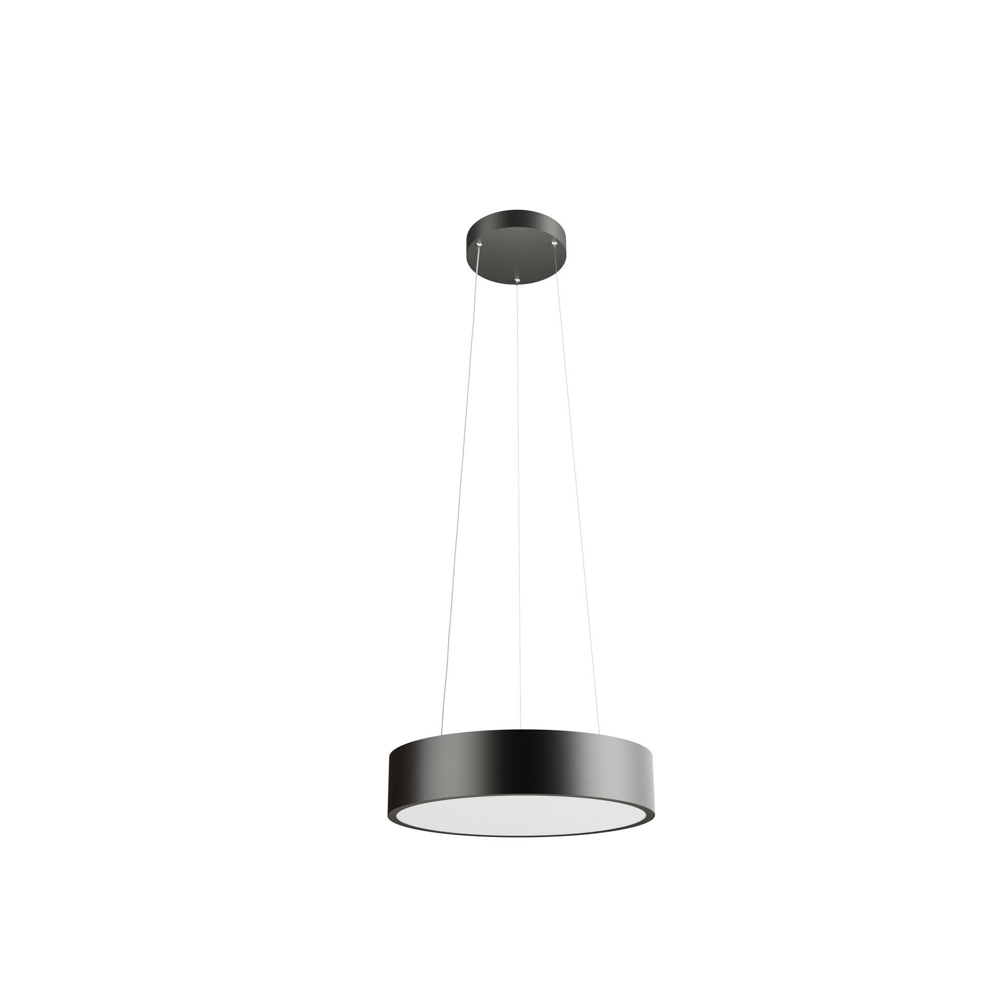 TOT Beneito & Faure 40W 450mm 115º Tuya CCT 2600K-4000K Ściemnialna lampa sufitowa w kolorze matowej czerni – nowoczesne, inteligentne oświetlenie