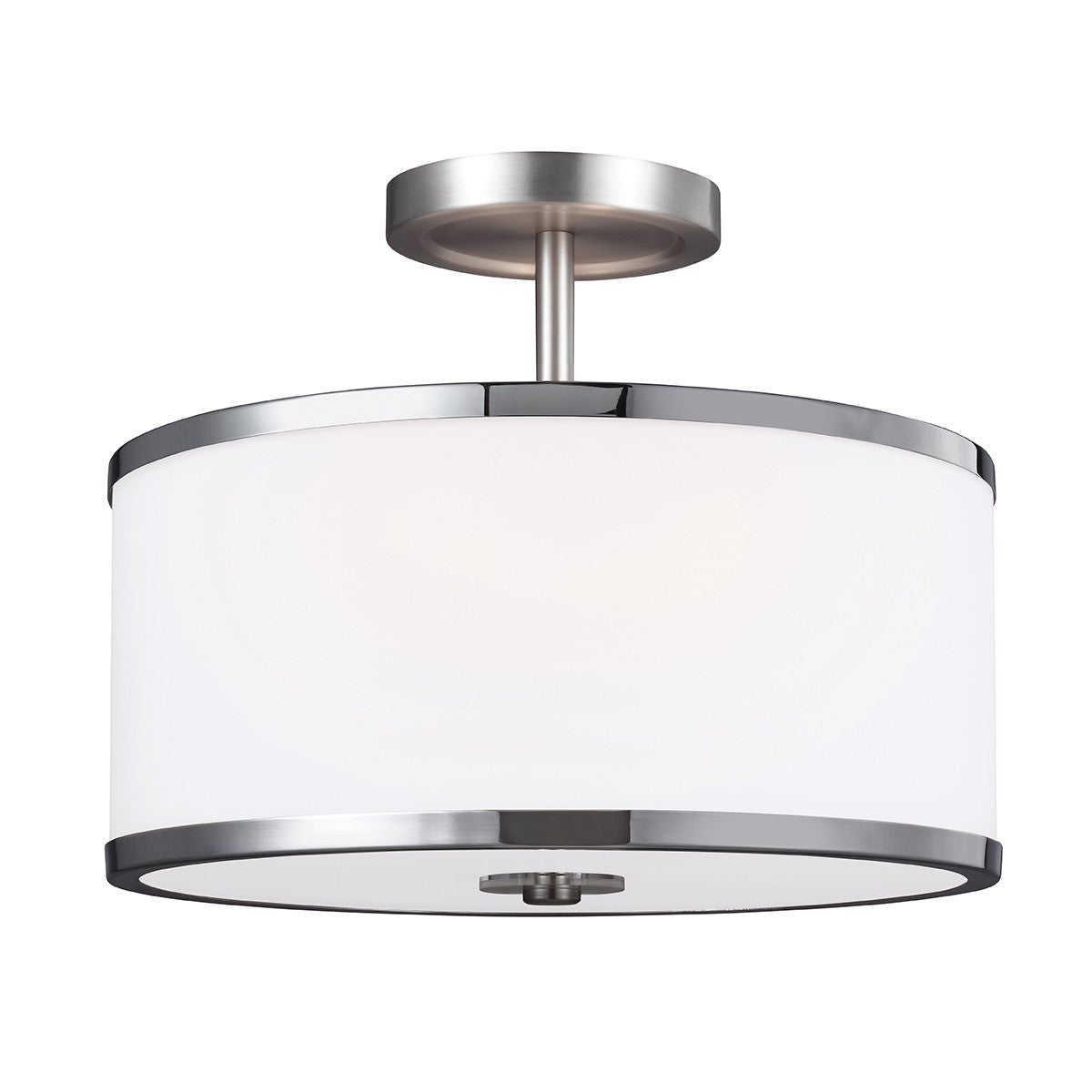 Lampa sufitowa glamour nikiel i chrom Prospect Park 2xE27 60W Feiss