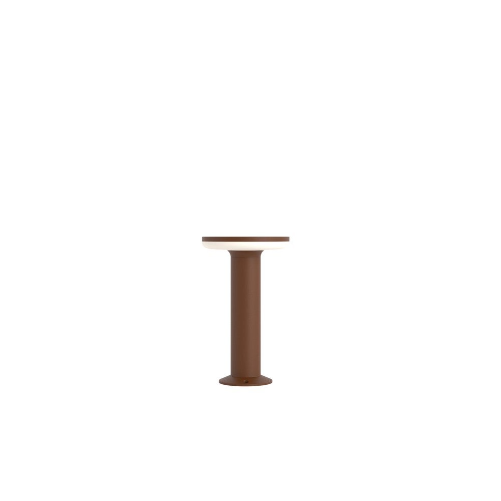 Lampa sygnalizacyjna zewnętrzna 30cm z aluminium i poliwęglanu IP65 LED 12W 4000K - Corten