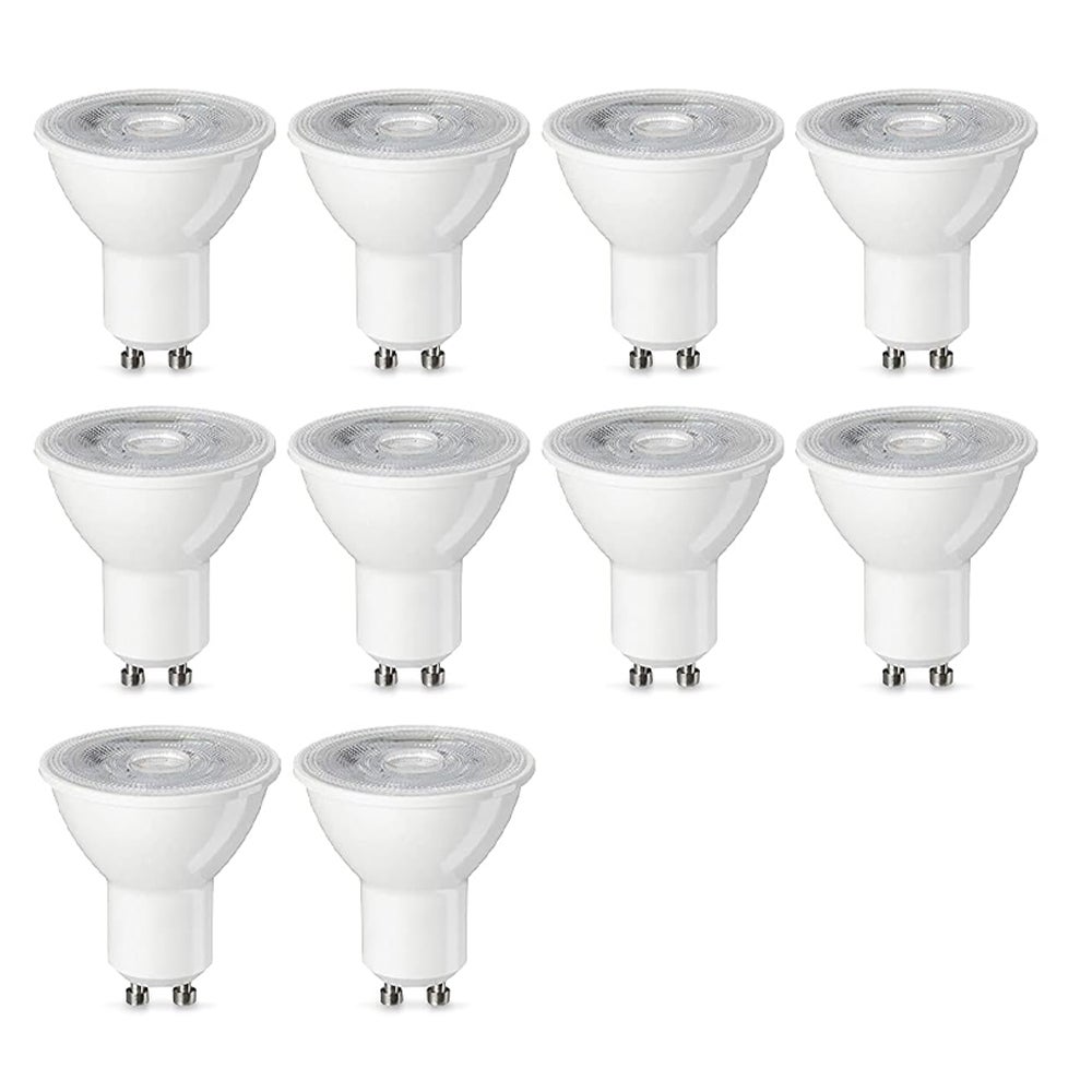 Zestaw startowy 10 żarówek LED GU10, 4,7 W (odpowiednik 50 W), barwa ciepła biała, niściemnialne