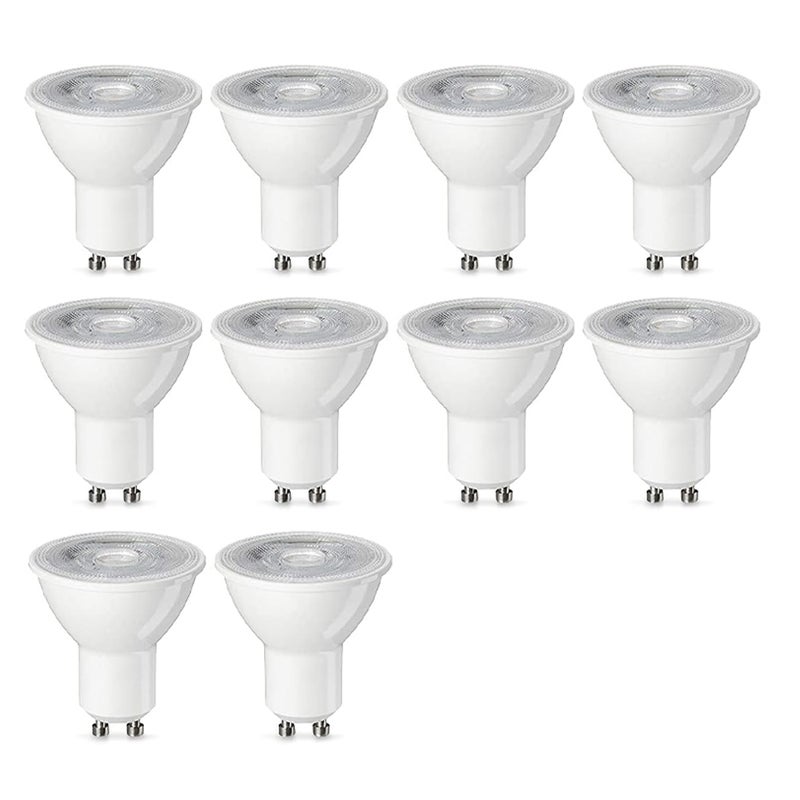 Zestaw startowy 10 żarówek LED GU10, 4,7 W (odpowiednik 50 W), barwa ciepła biała, niściemnialne