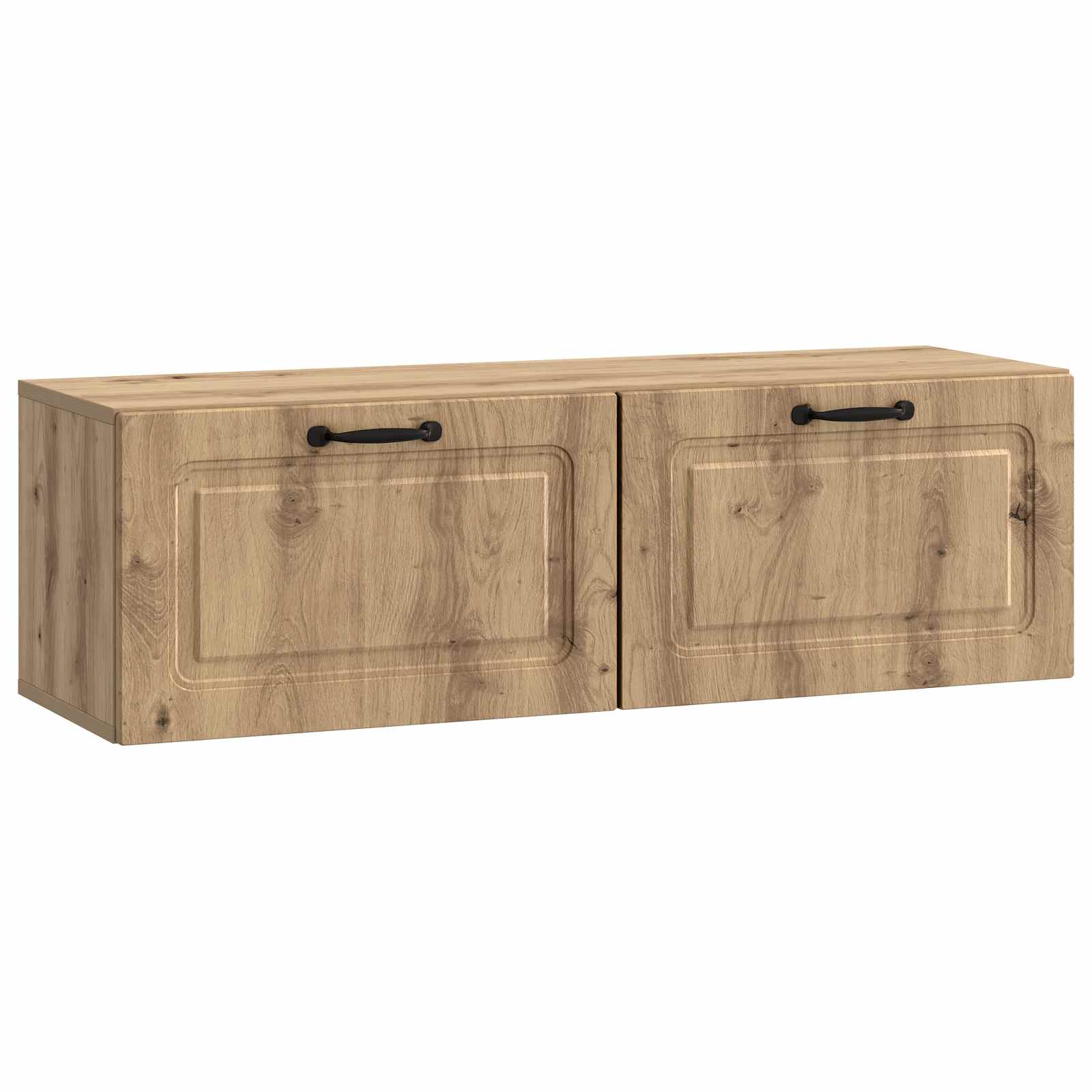 Szafka RTV montowana na ścianie 98 x 31 x 30 cm Dąb artisan