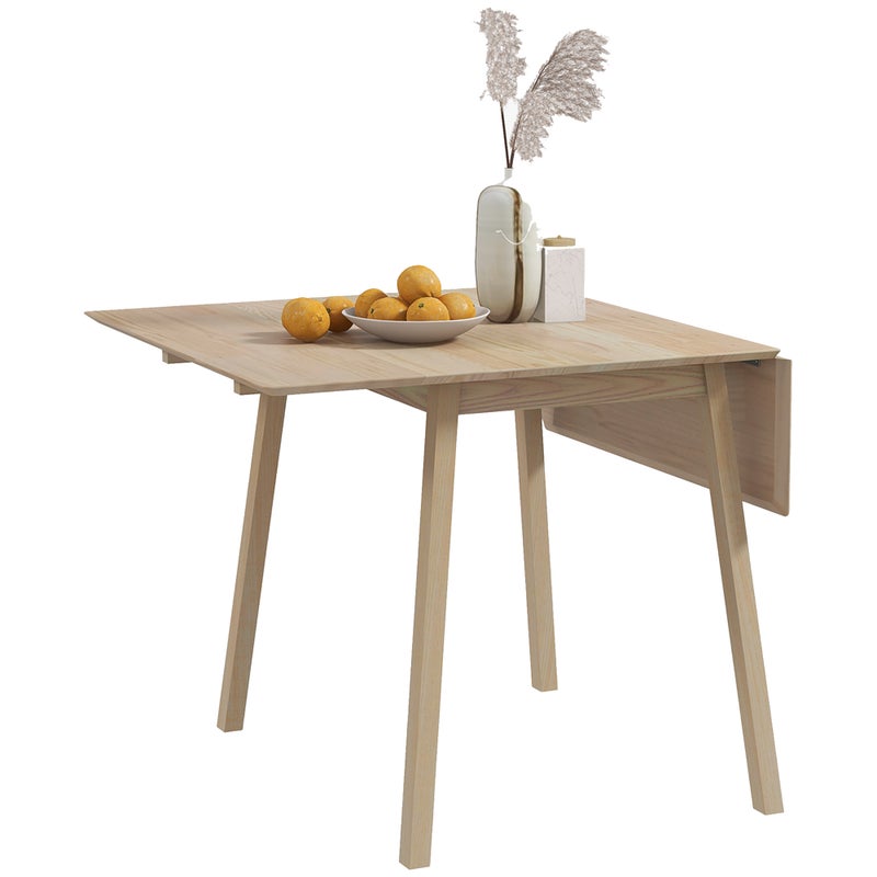 stół jadalniany, 110 x 86 x 75 cm, składany, naturalny, do kuchni, parametry 2