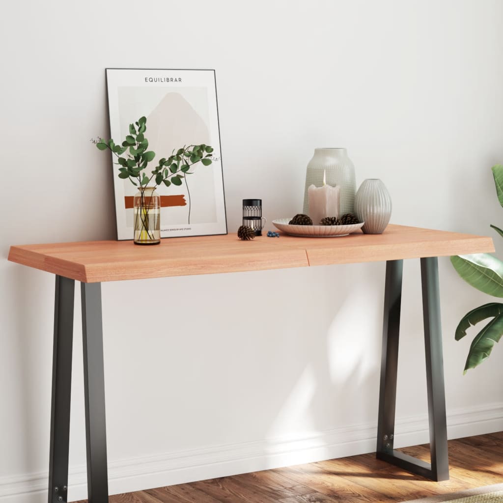 vidaXL Blat, jasnobrązowy 140x60x(2-6) cm drewno z naturalną krawędzią