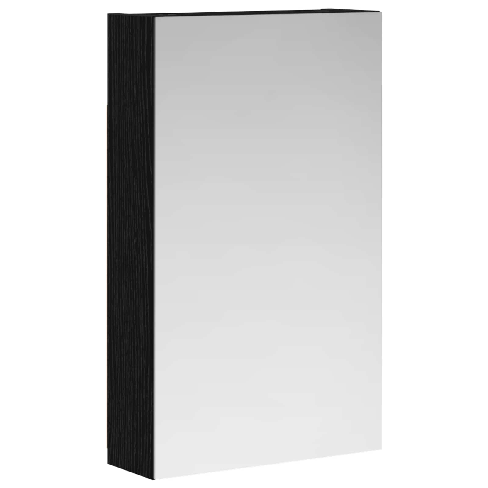 Szafka z lustrem do łazienki Czarny Dąb 30 x 10,5 x 50 cm
