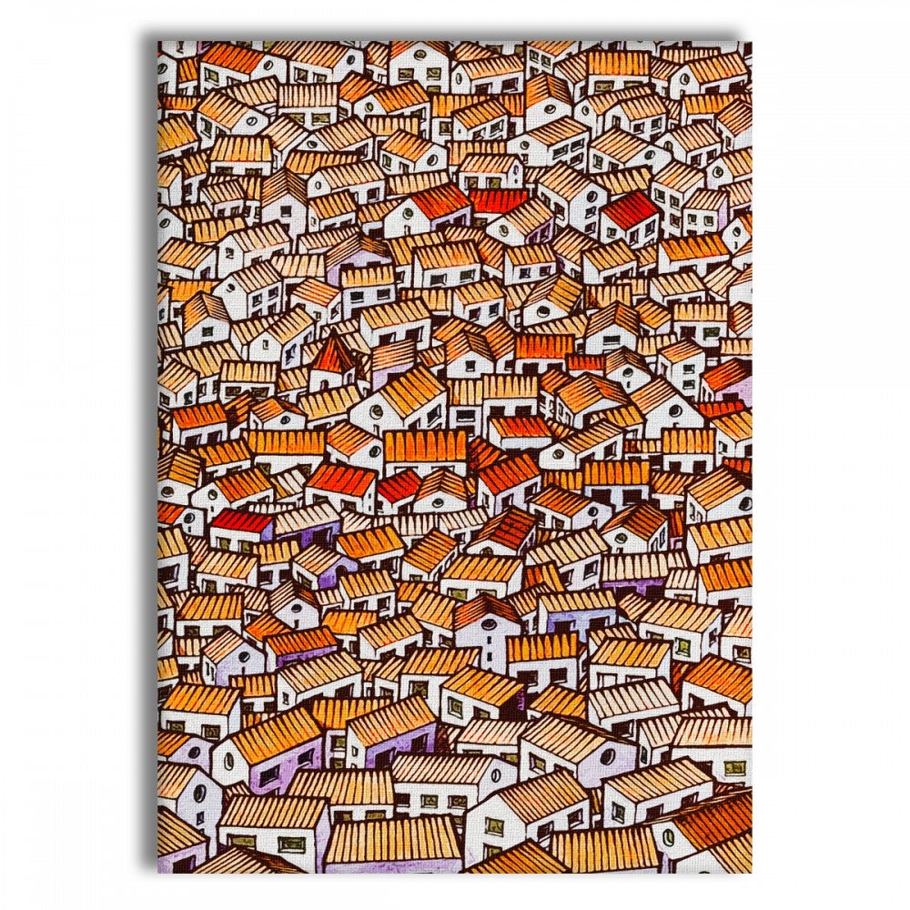WIOSKA - Obraz wydrukowany na płótnie i oprawiony w drewnianą ramę 50X70 CM