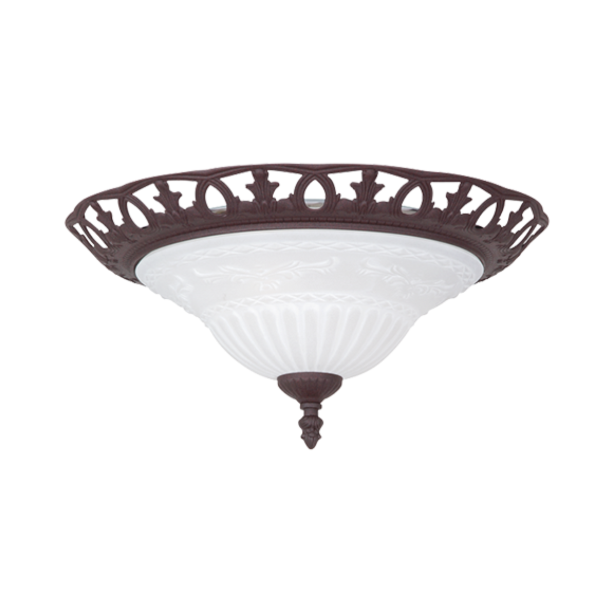 Lampa sufitowa RUSTICA czarno-biała 2xE27x60W metal wym:16,5x38x38cm IP20 Trio