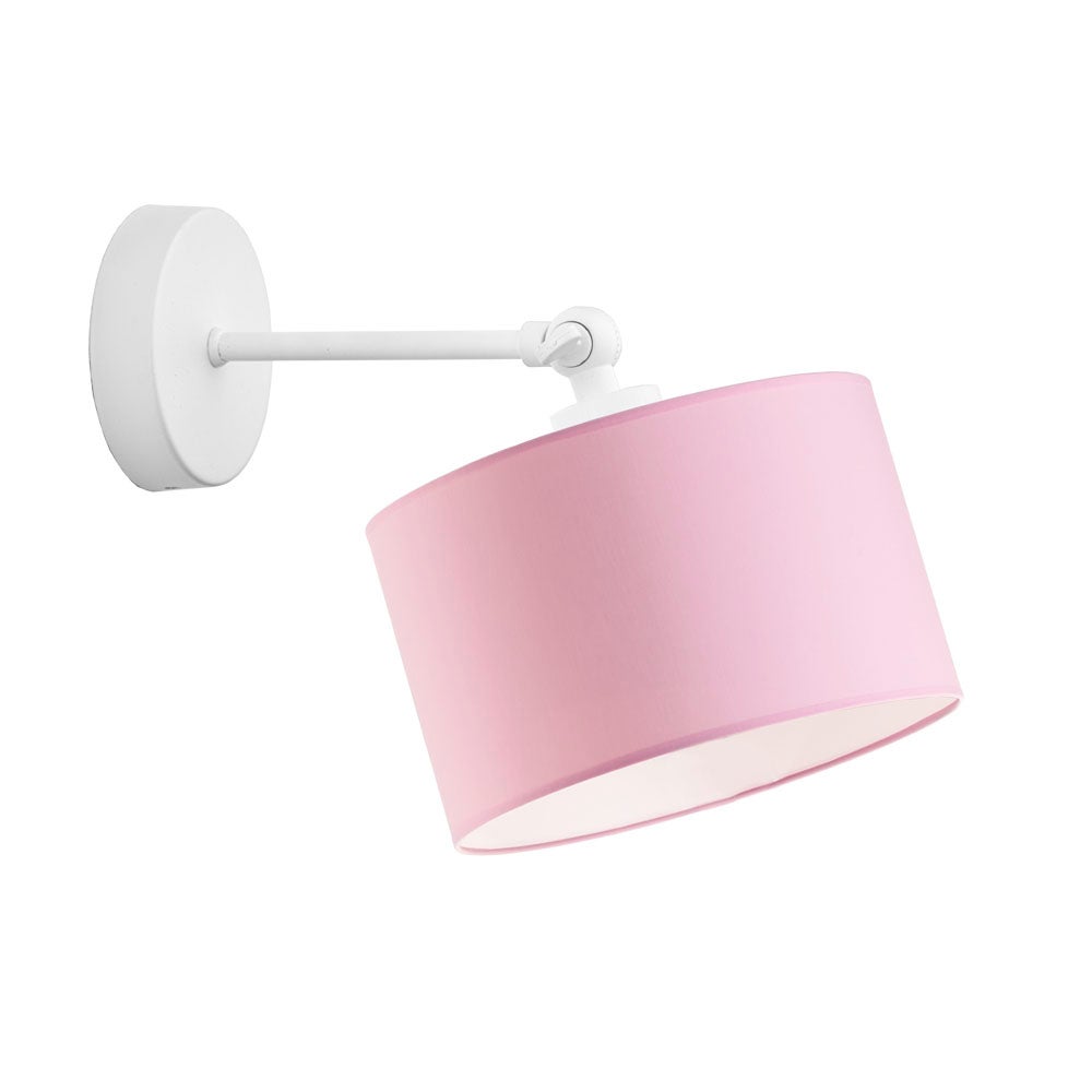 Kinkiet przegubowy lampa ścienna lampa na ścianę regulowany z abażurem walec LOKO