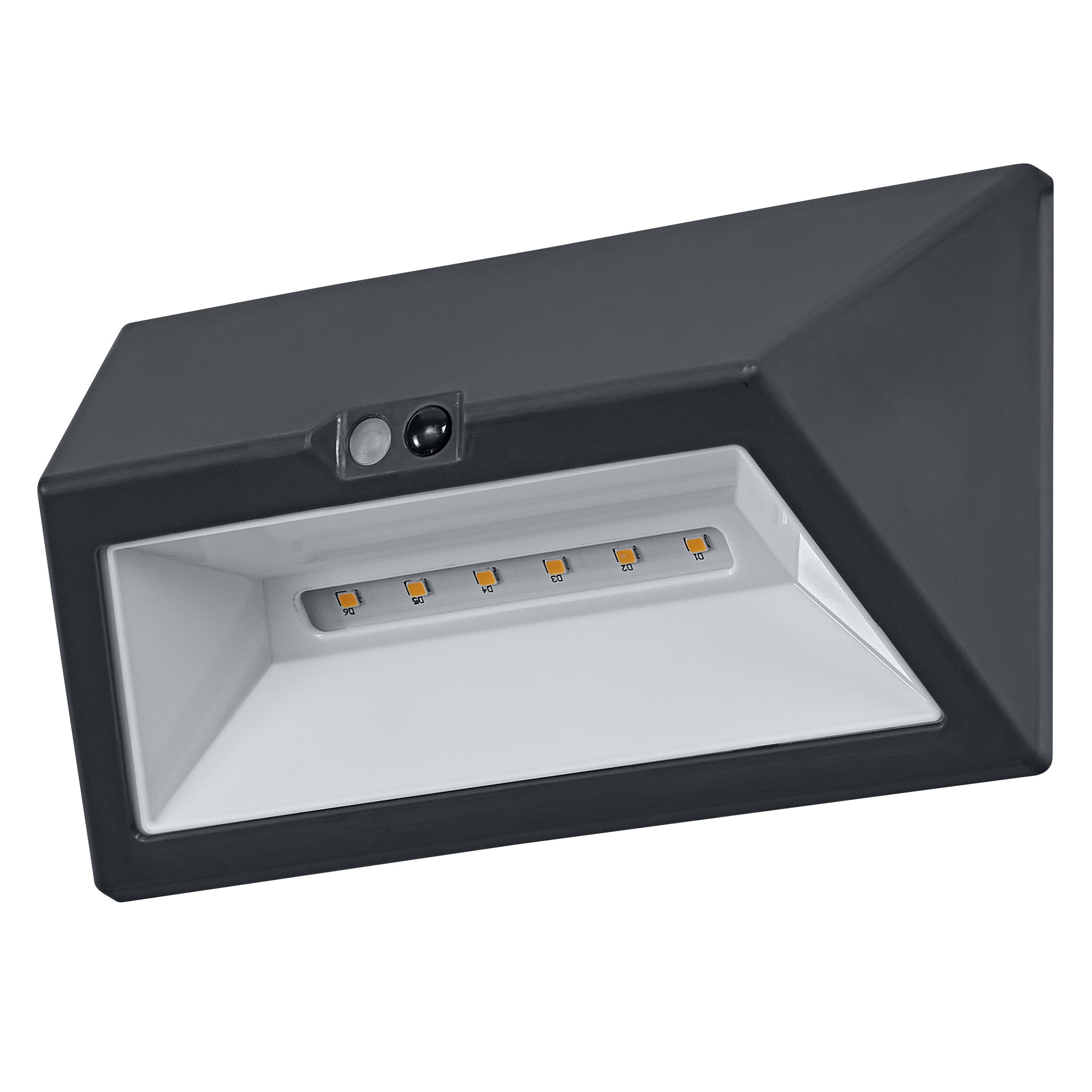 OSRAM lampa ścienna zewnętrzna Ciemnoszara, IP44, czujnik światła