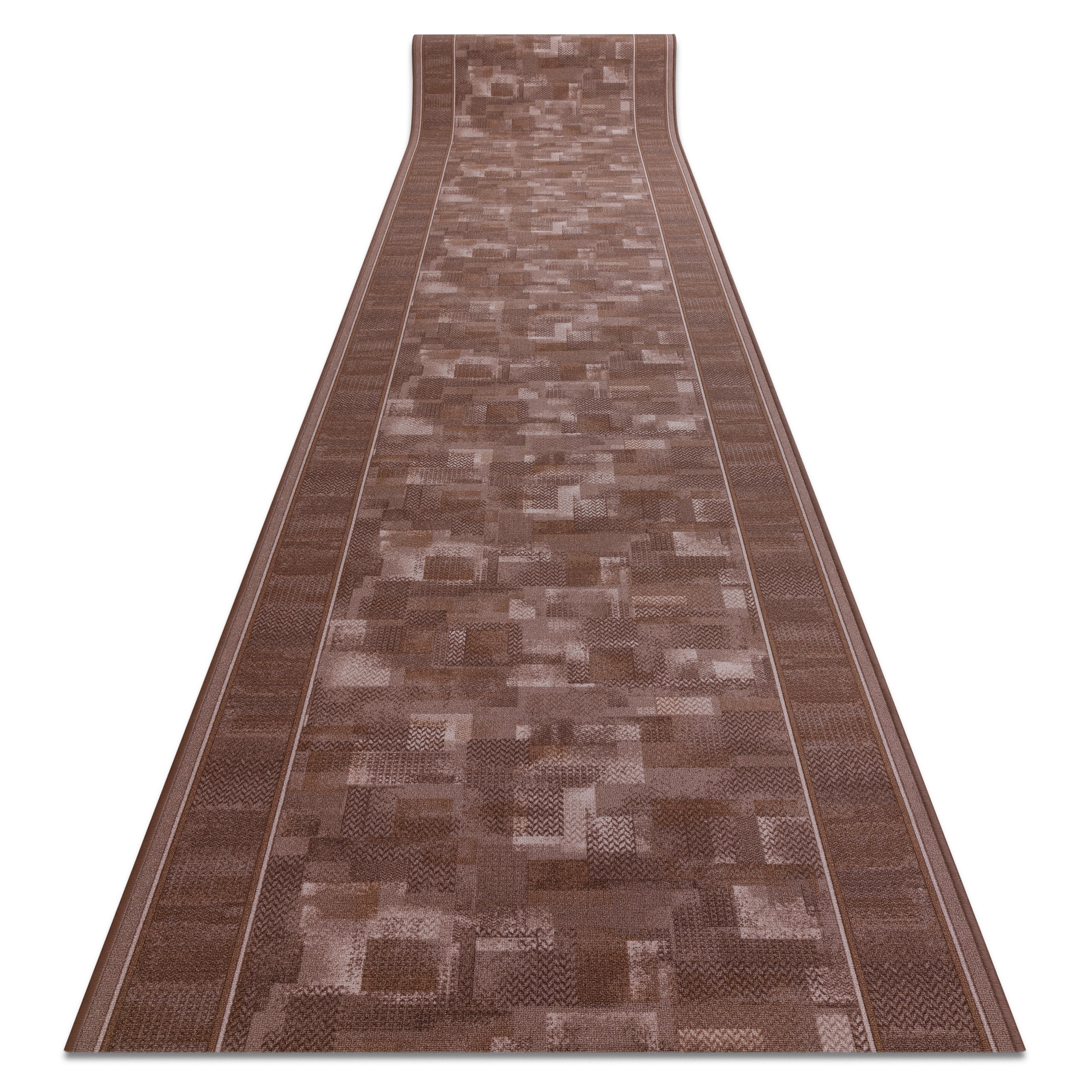 CHODNIK PODGUMOWANY TRIBE brąz 100cm 100x890 cm