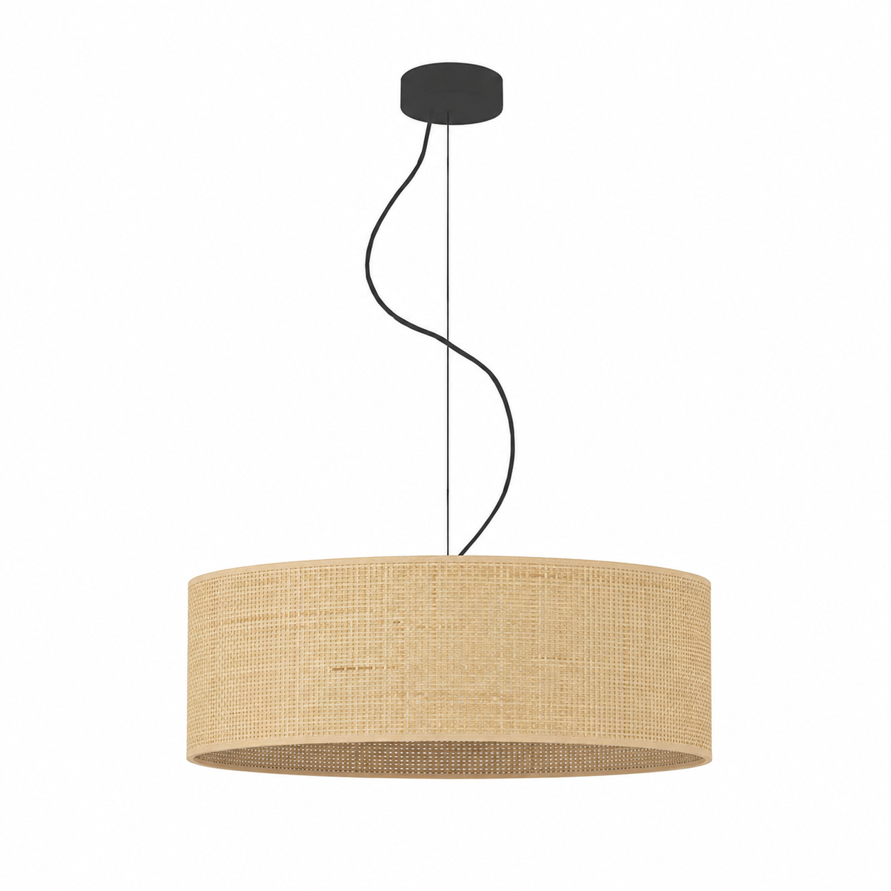Lampa sufitowa żyrandol lampa wisząca z abażurem walec 60 cm BLUES