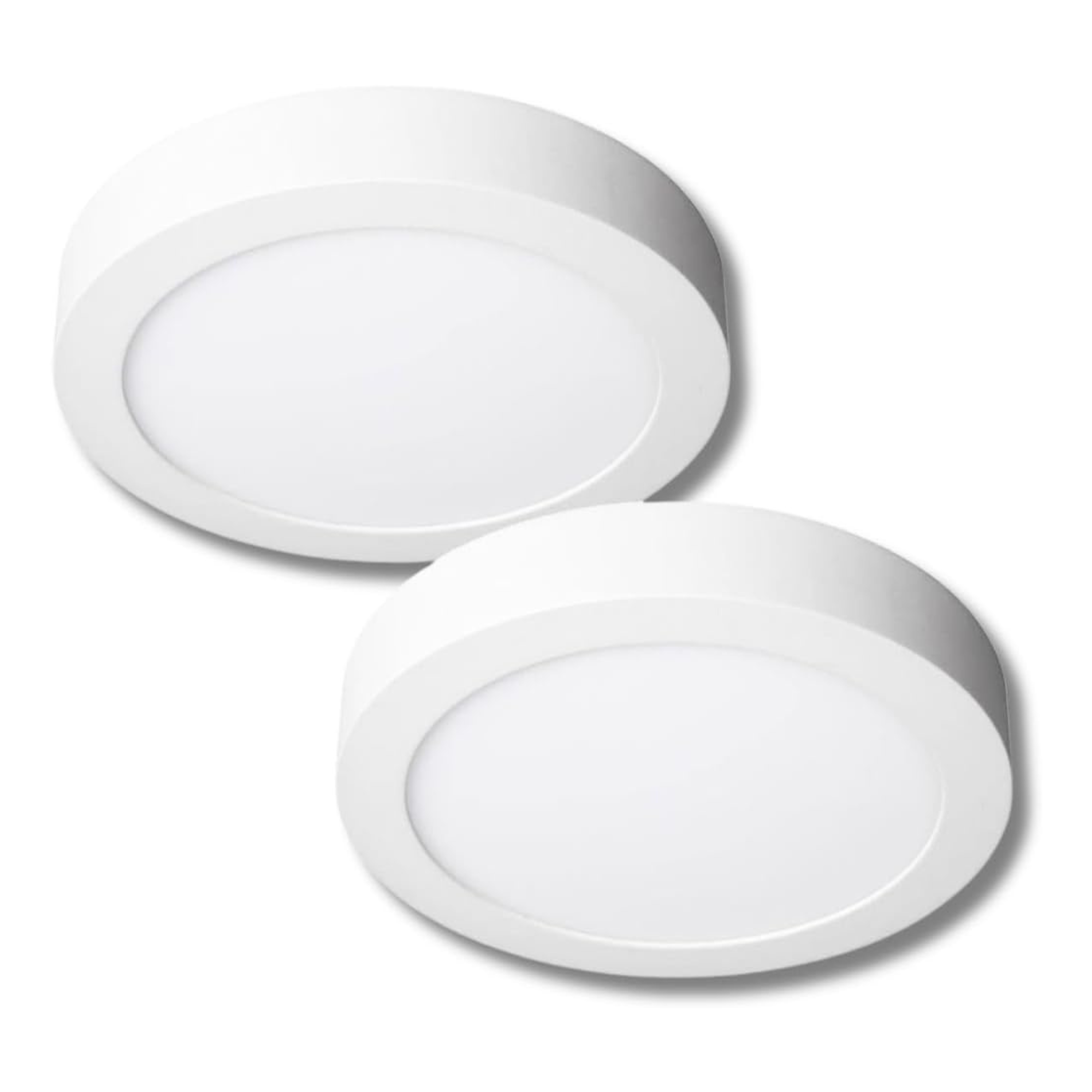 Pakiet 2 Downlight led 18W 6000ºK okrągły biały Ø210x37 mm