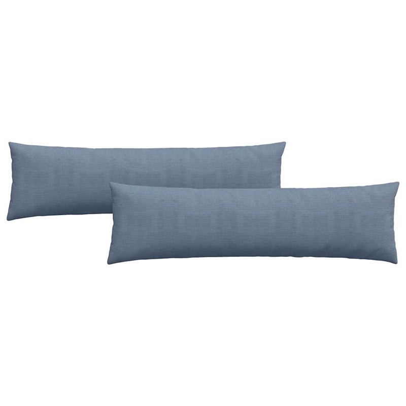 Poduszki na sofę 2 pcs Niebieski 145 x 40 cm Tkanina sztruksowa