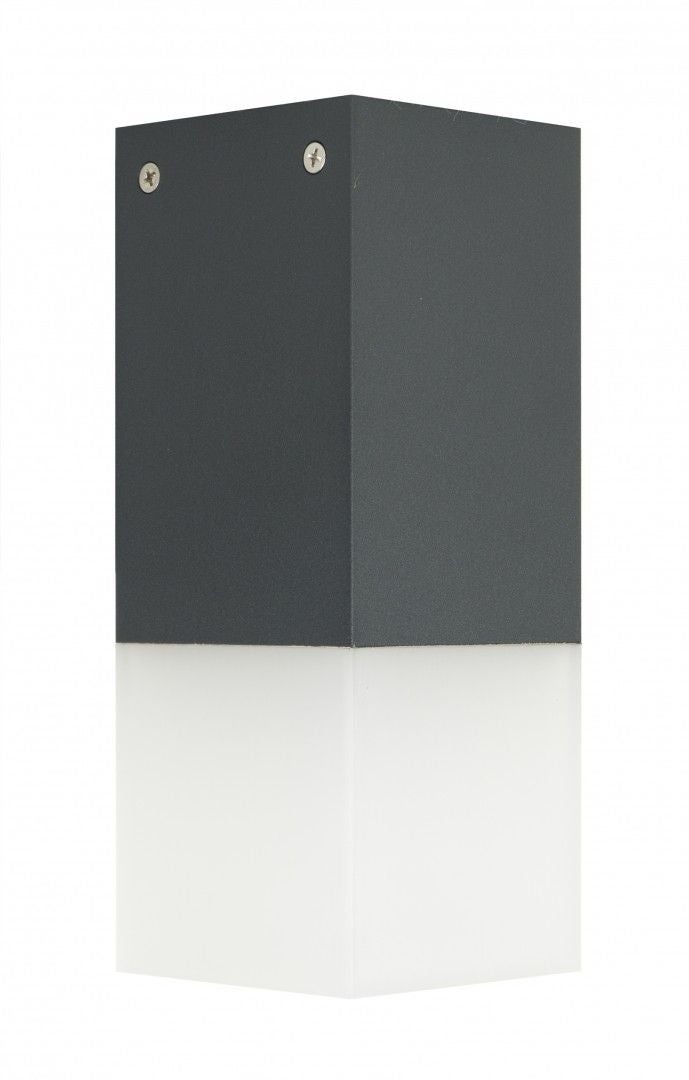 Lampa sufitowa zewnętrzna Cube ciemnoszara 1xE27x20W wym: 20,5 x 8 x 8 cm aluminium SU-MA