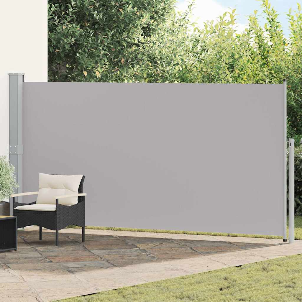 Zwijana markiza boczna, 160 x 500 cm, szara vidaXL