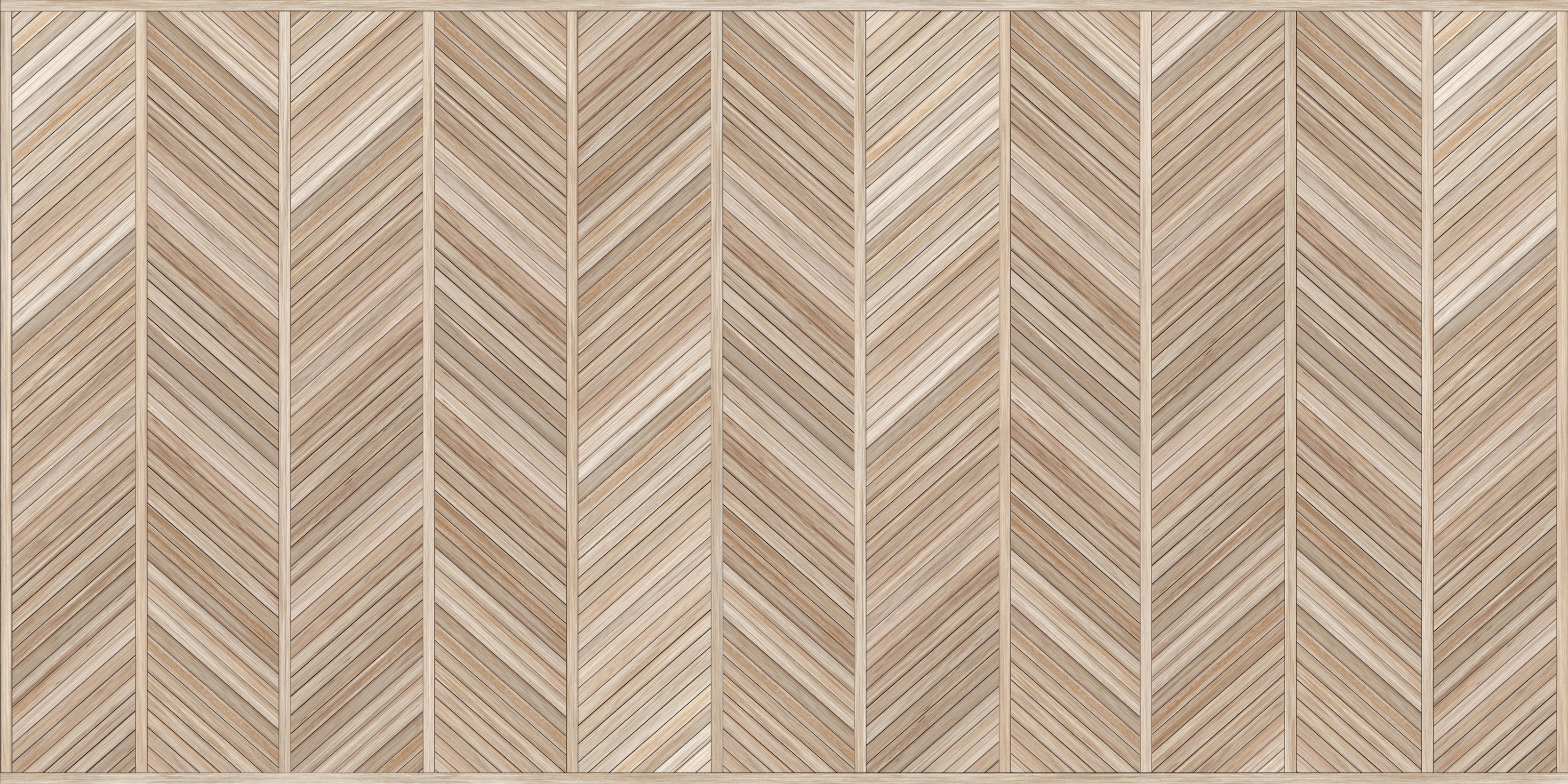 Dywanik winylowy szewron drewniany Japandi 50x100 cm - PVC antypoślizgowy, gładki nadruk, winyl do kuchni lub salonu, zmywalny