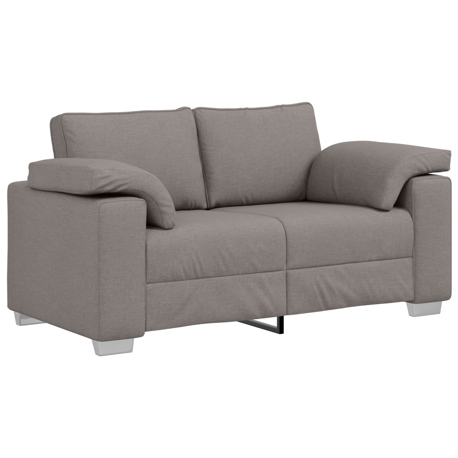 Sofa dwuosobowa Ciemnoszary 160 cm tkanina vidaXL