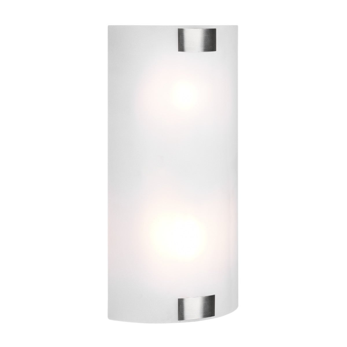 Kinkiet ścienny Pura biało-srebrny 2xE27x25W wym: 40 x 20 x 7,5 cm szkło IP20 Trio