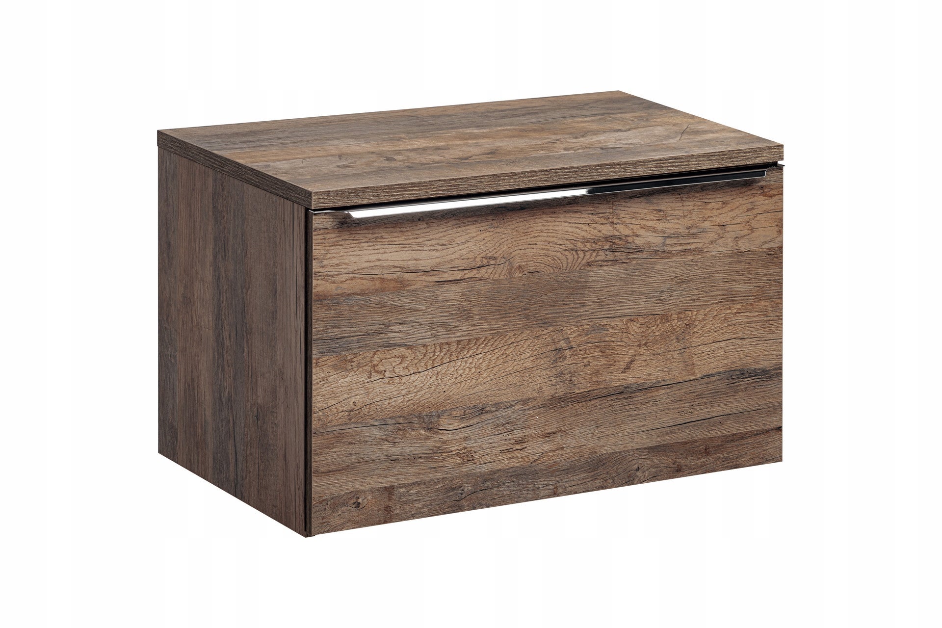 Szafka łazienkowa SANTA FE OAK 80 cm dąb vintage z blatem 2 szuflady