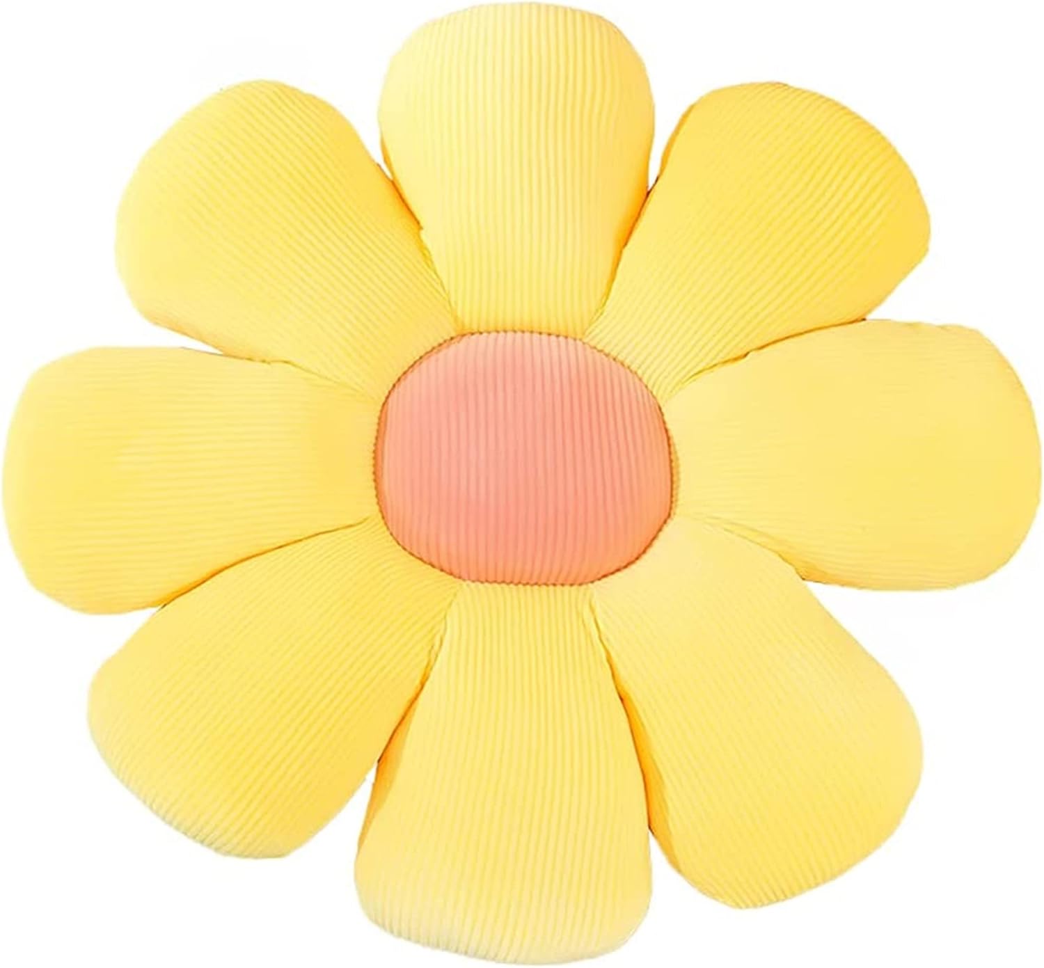 (38 cm, żółty) Uroczy kwiatek, pluszowa mata podłogowa, krzesło biurowe, mata tatami, dekoracyjne poduszki
