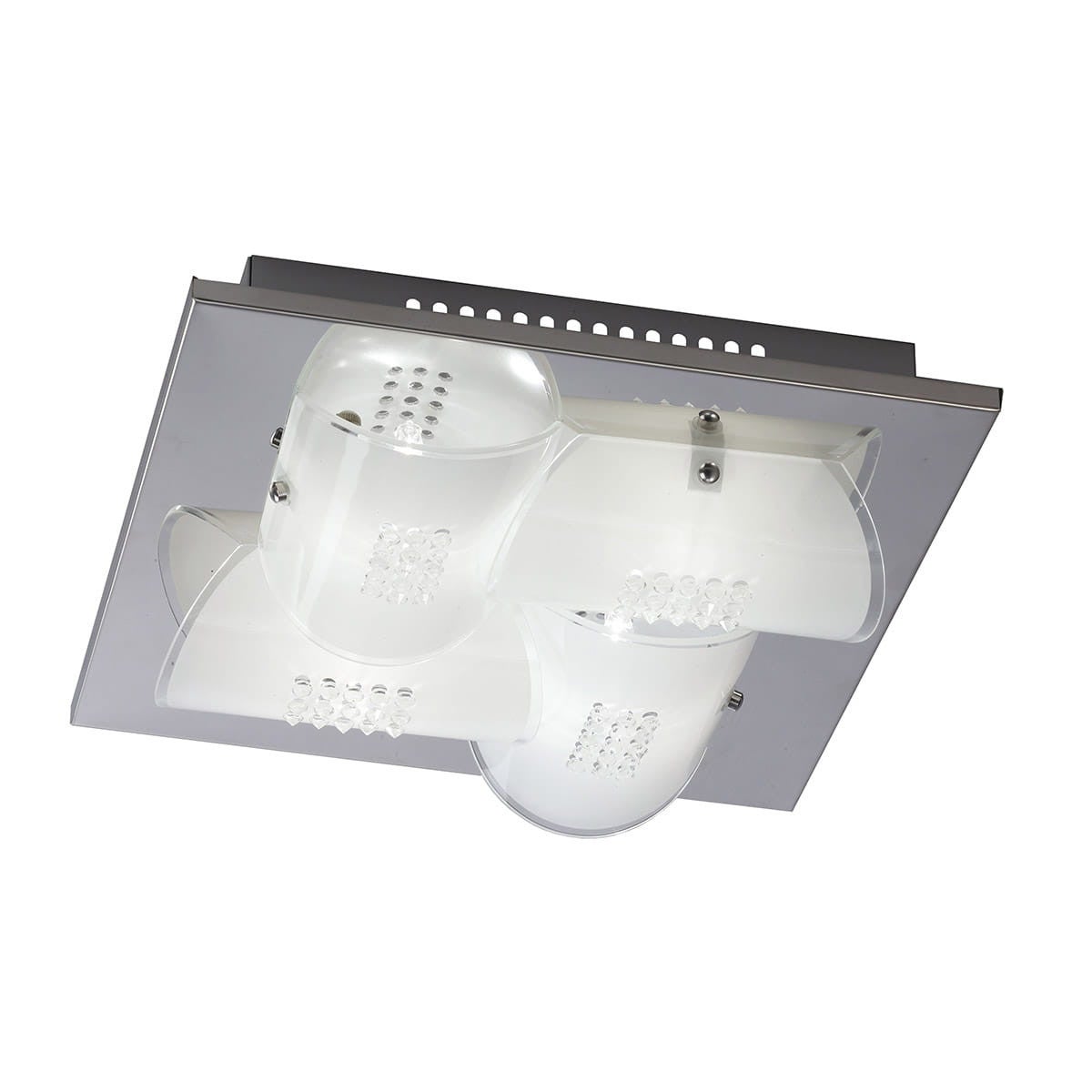 Plafon DAZE chromowany biały 4xG9x10W wym:7,5x30x30cm IP20 Italux