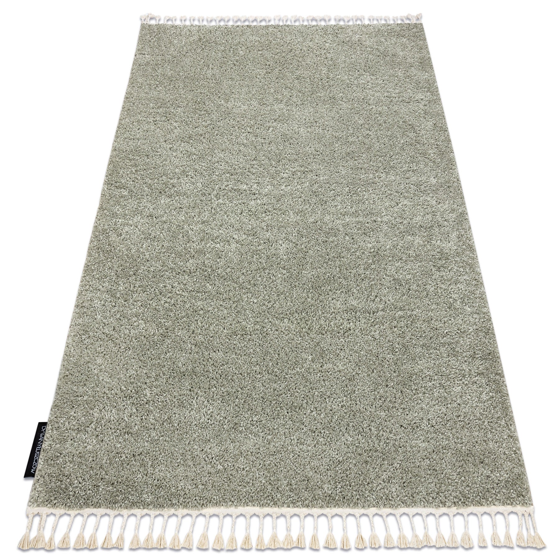 Dywan BERBER 9000 zielony Frędzle berberyjski marokański shaggy 200x290 cm