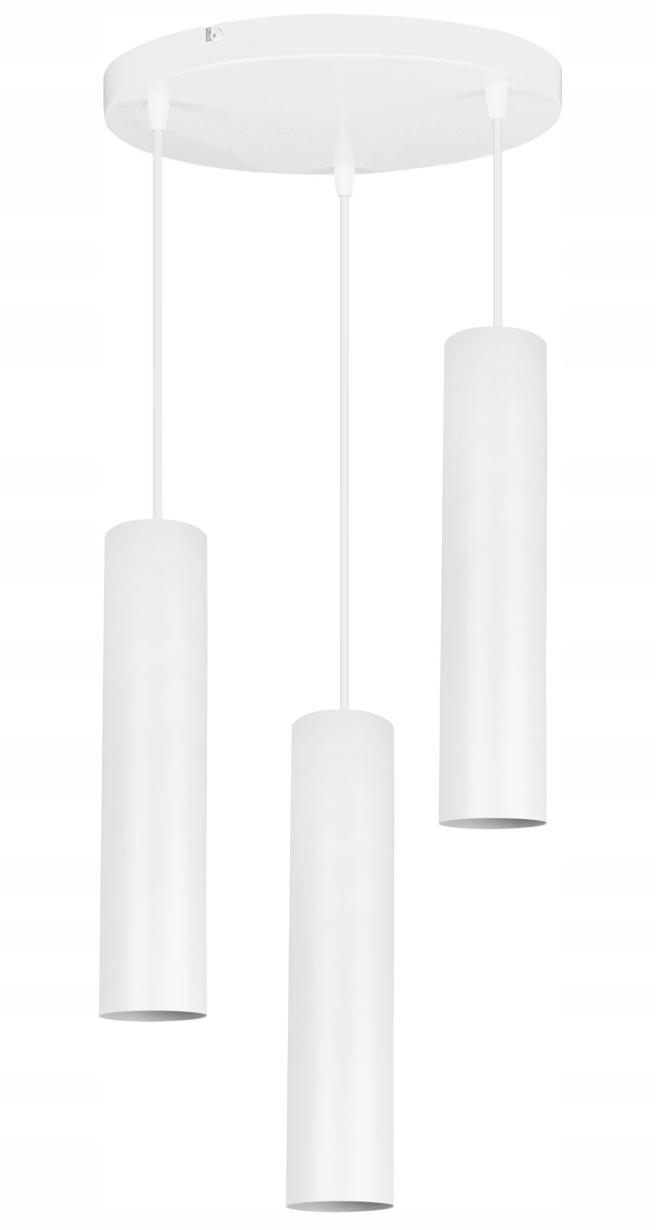 Lampa sufitowa wisząca Light Home LH Tuba 3x GU10 20W okrągły biały