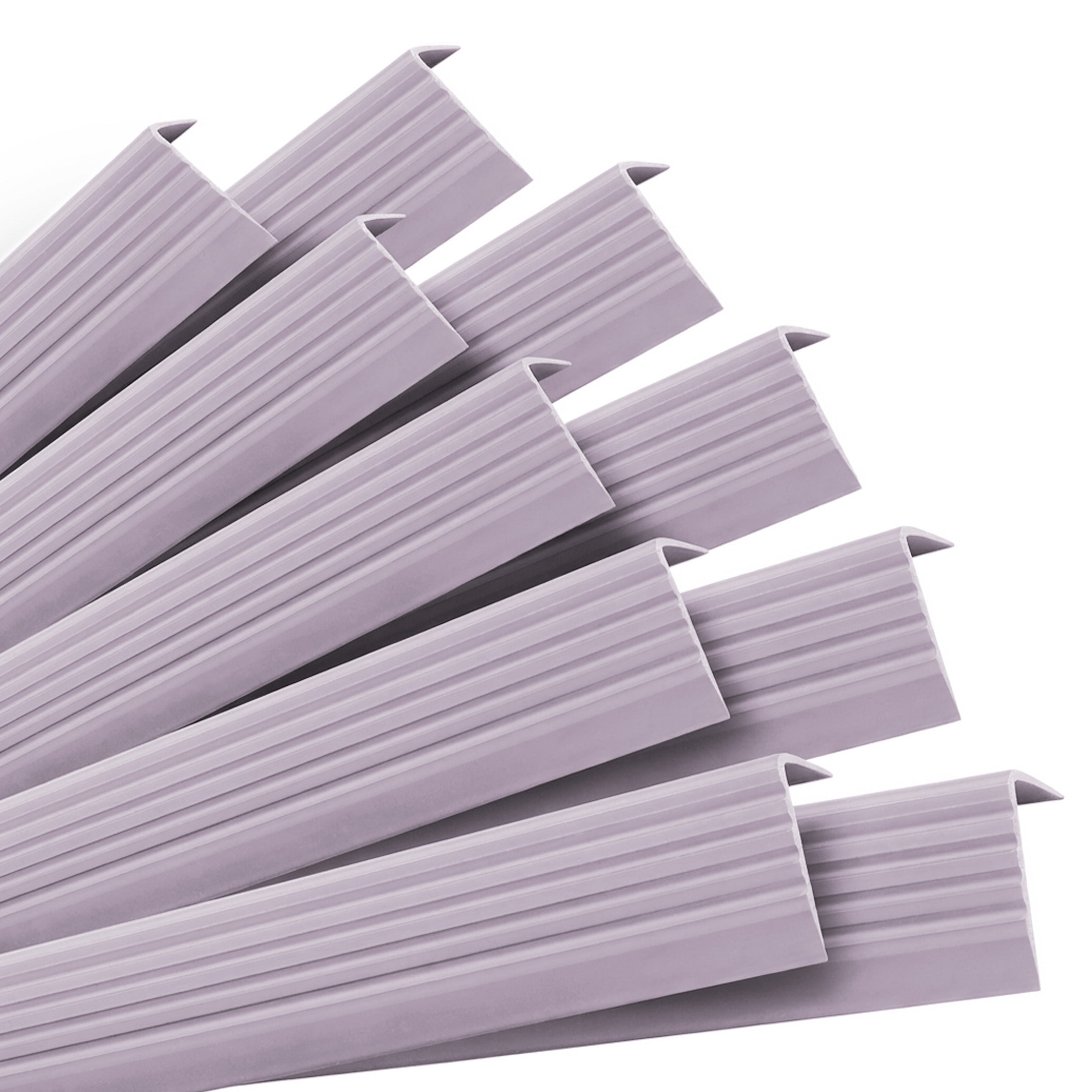 10x Profil schodowy PVC 40x25 mm - samoprzylepny, antypoślizgowy, 100 cm, fioletowy