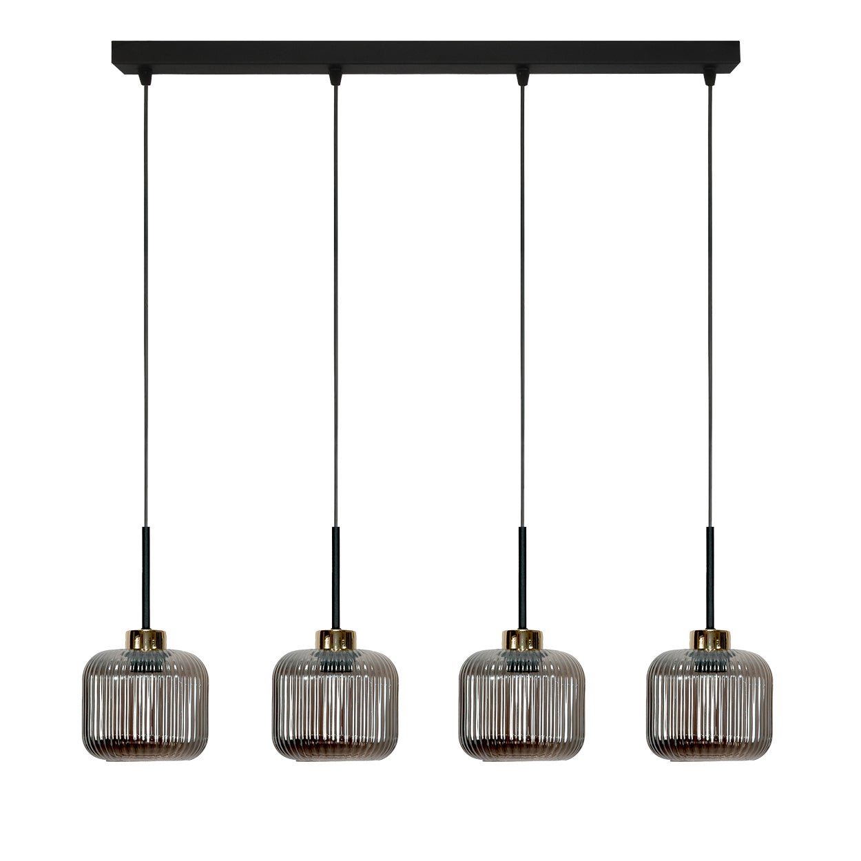Lampa wisząca KORN czarna do jadalni nad stół 4xE27 nowoczesna Edylit