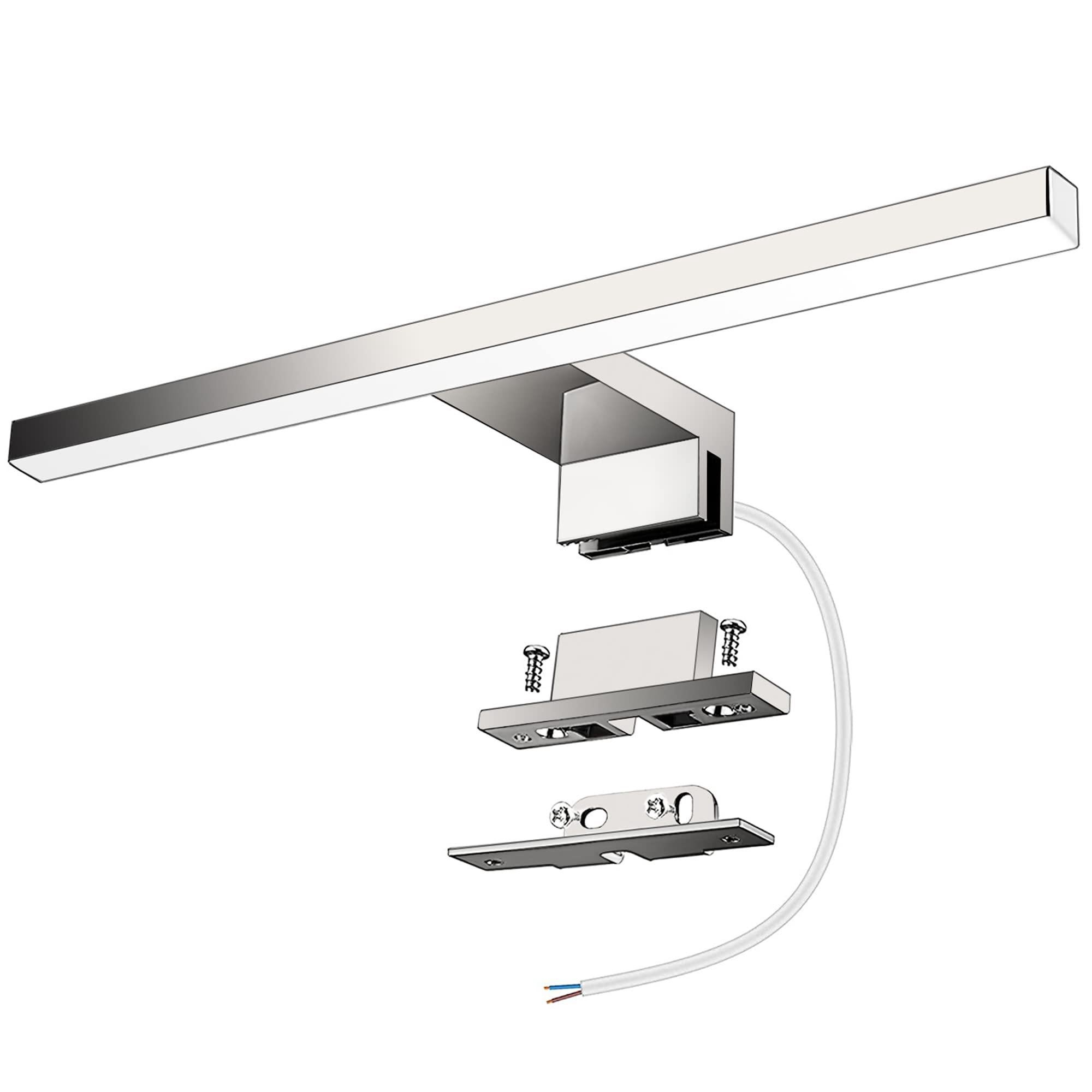 Lampa lustrzana łazienkowa 5W 400LM 30cm 230V 4000K, IP44 wodoodporna klasa II 3 w 1 lustrzane światło LED, bez migotania, klips do lustra