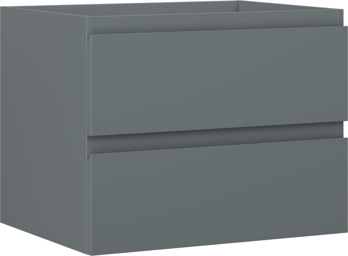 Mexen Orio szafka łazienkowa podumywalkowa 60 cm, 2 szuflady, grafit mat - 91A10-06047-2-BFF66