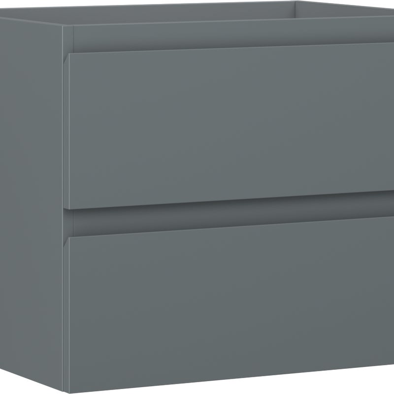 Mexen Orio szafka łazienkowa podumywalkowa 60 cm, 2 szuflady, grafit mat - 91A10-06047-2-BFF66