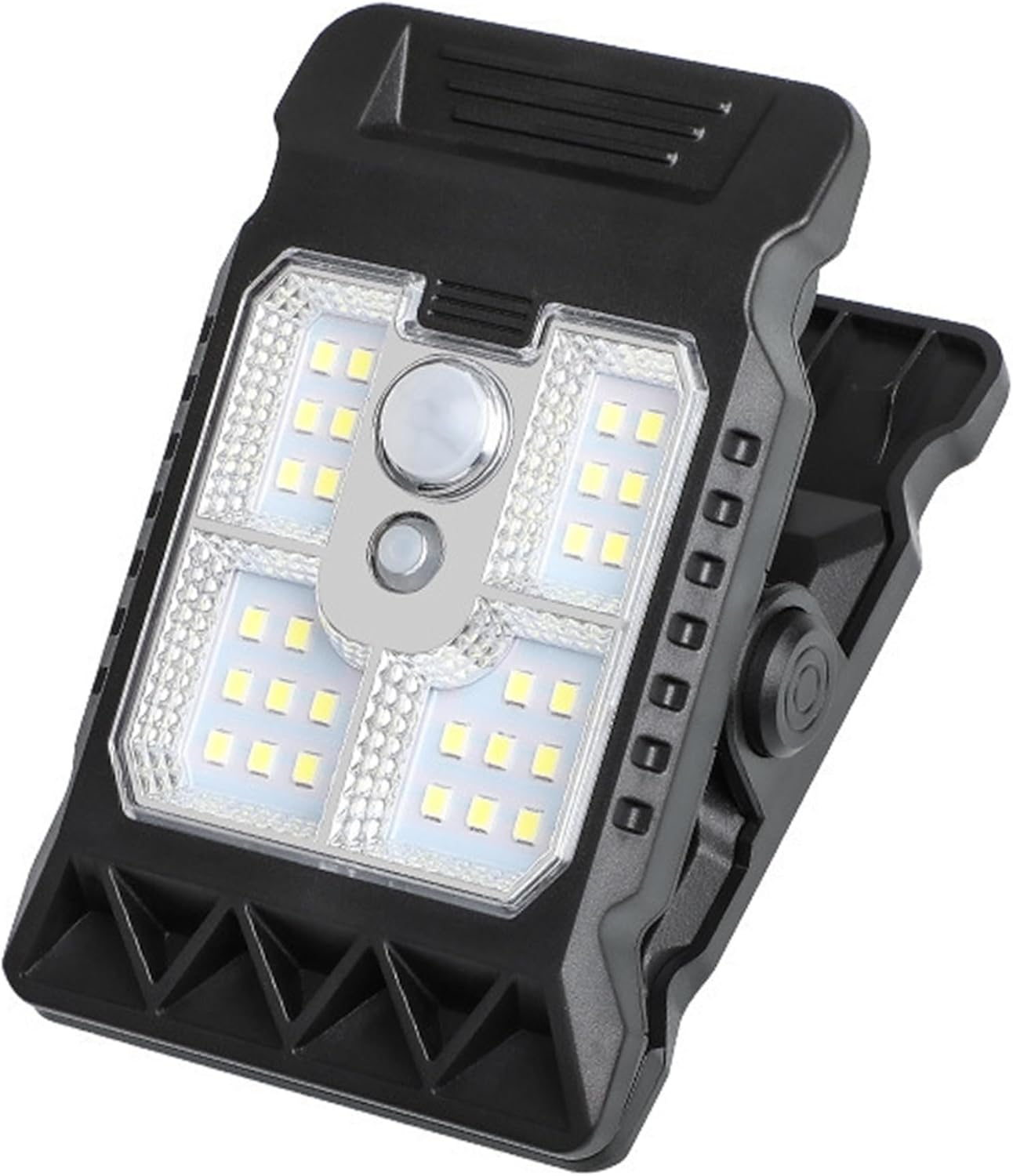 Lampy solarne z klipsem i zewnętrznym czujnikiem ruchu, wzmocnione lampy solarne z 3 trybami, wodoodporny klips IP65 do ogrodzeń