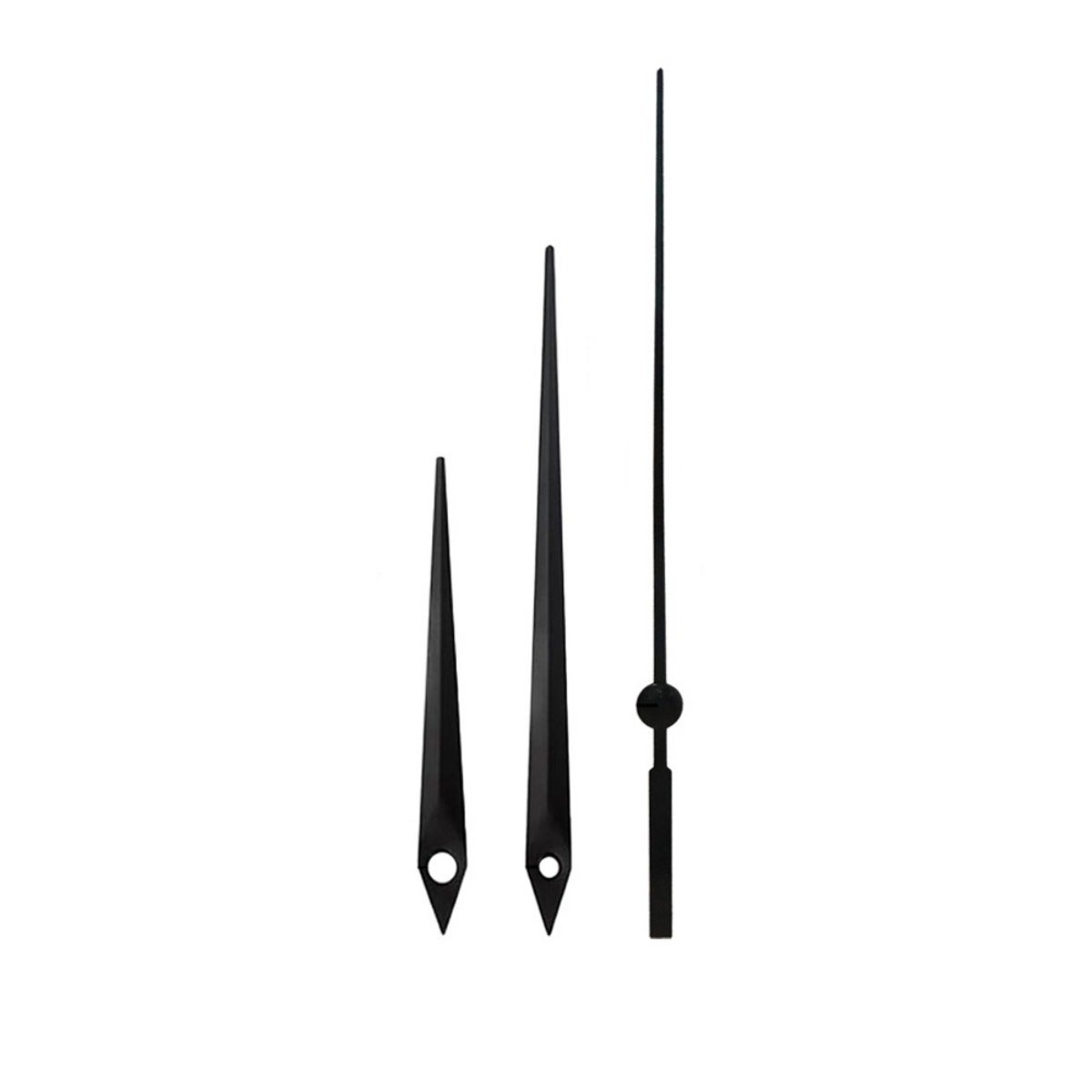 Cichy mechanizm kwarcowy zegara z czarnymi wskazówkami - trzpień 18,5 mm, gwint 9,5 mm
