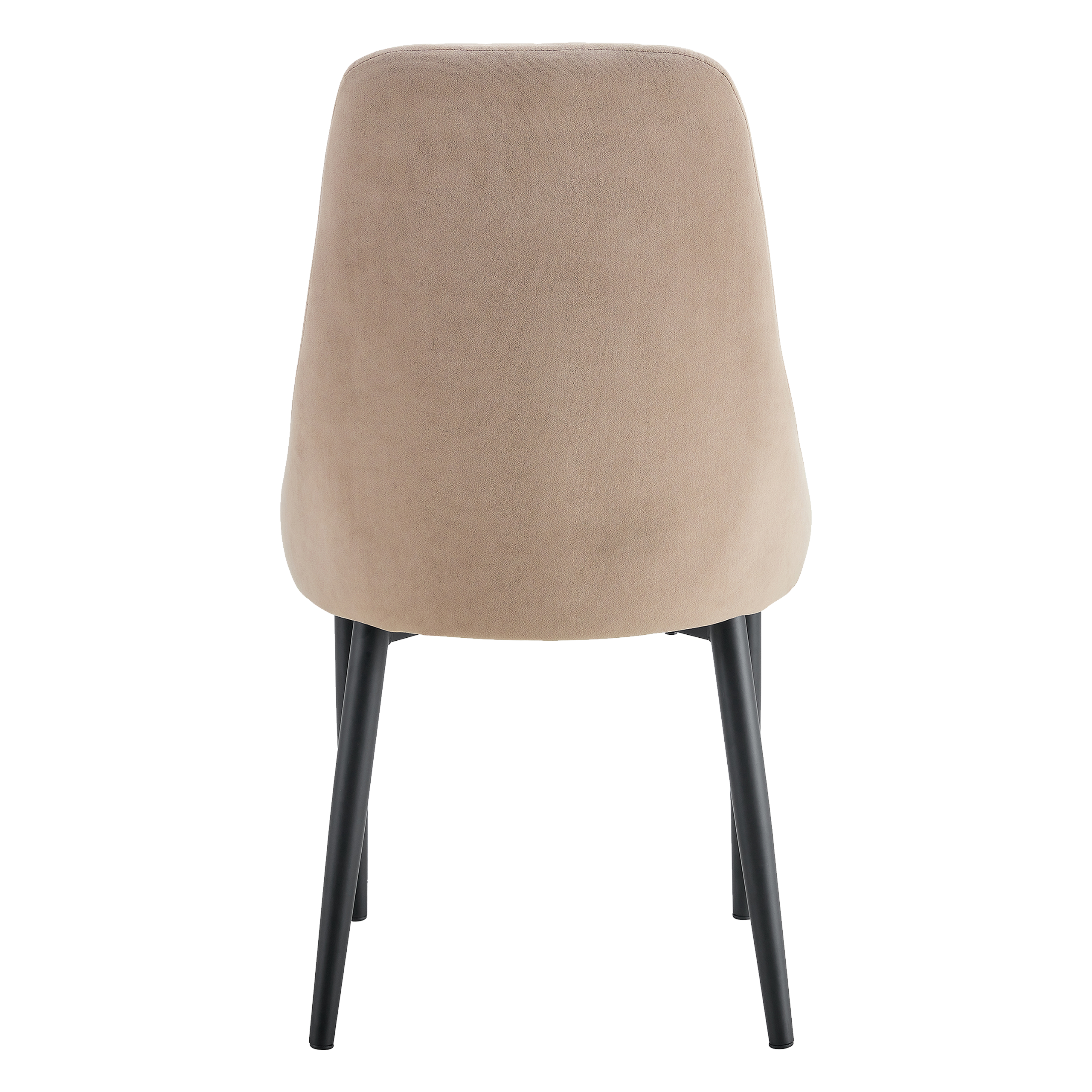 Krzesło tapicerowane salon welurowe stylowe nowoczesne glamour KT200 Eva 2 taupe