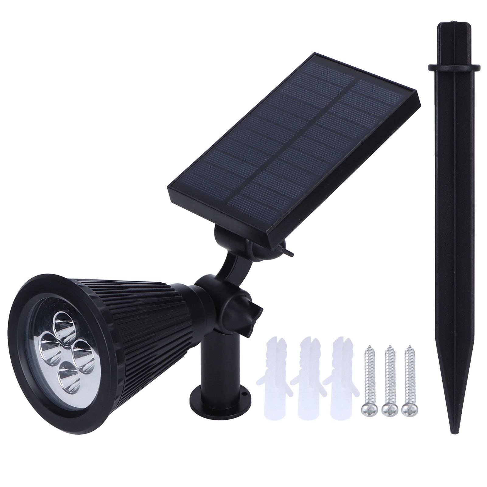 Lampa solarna LED IP65 wodoodporna lampa trawnikowa oświetlenie zewnętrzne ogród dziedziniec dekoracja krajobrazu czarna