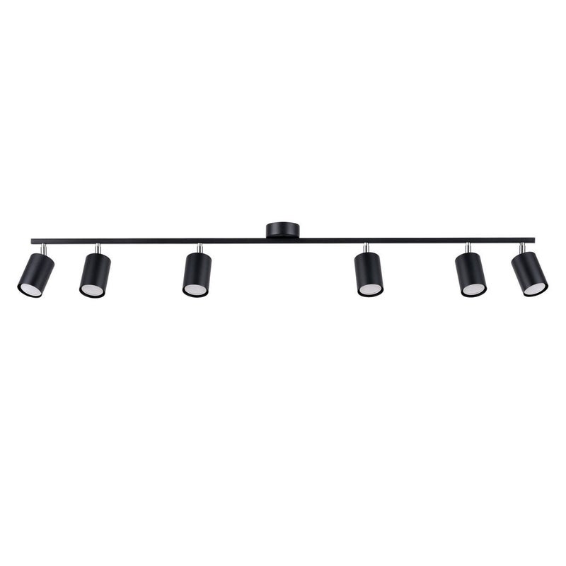 Spot sufitowy nowoczesny 6 punktowy czarny 6xGU10 10W LEMMI SL.1169 Sollux Lighting